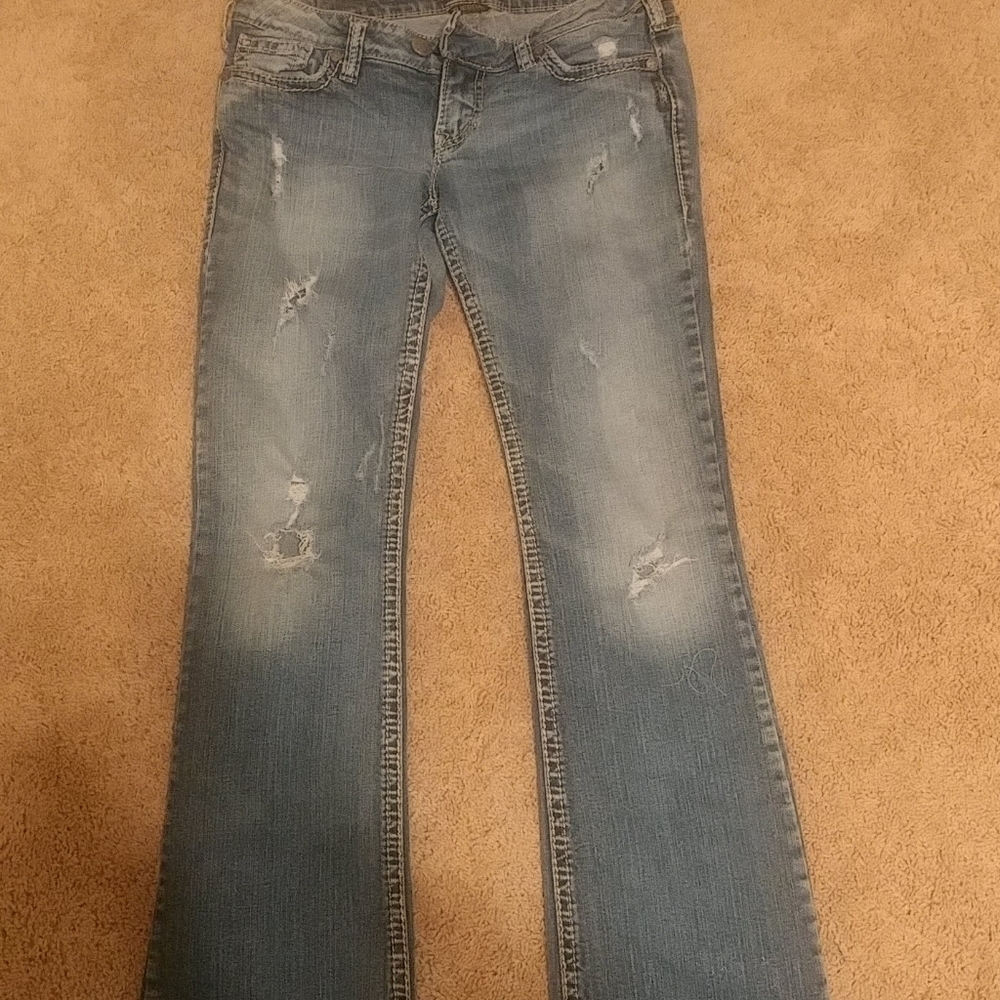 Silver jeans